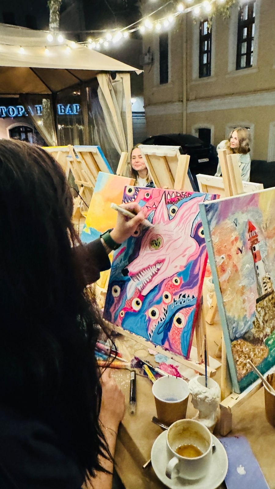 Мастер-класс «Рисование картины» 16