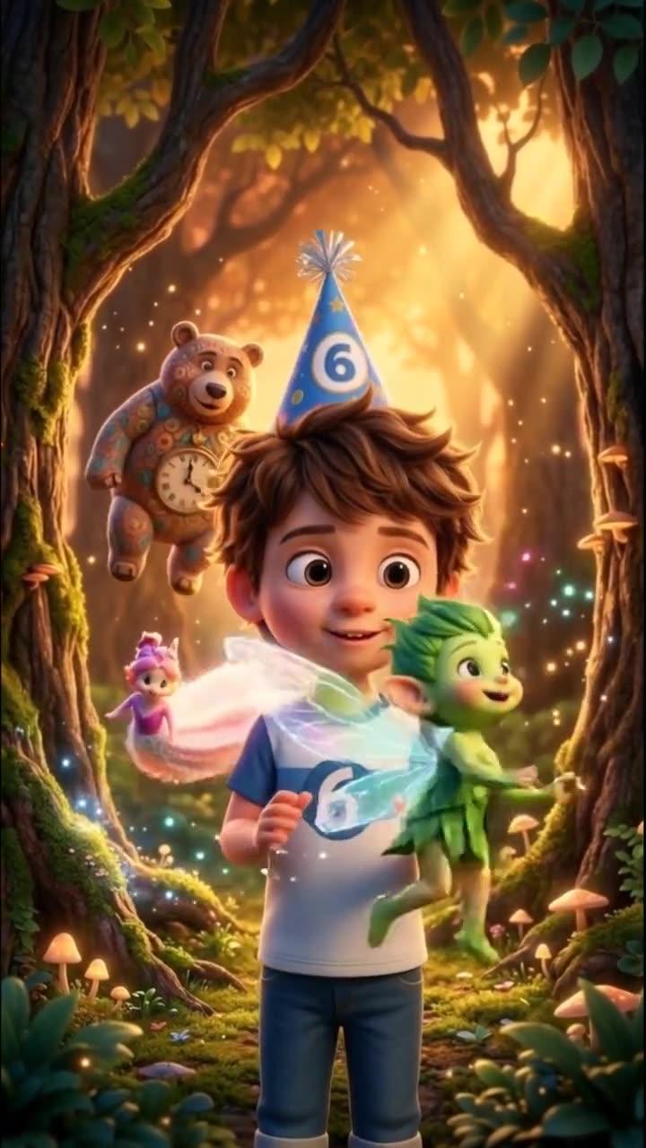 Кадр мультфильма Zalet Kids: мальчик на дне рождения
