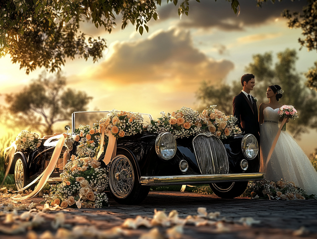 Как украсить свадебный автомобиль: лучшие идеи для вашего праздника
