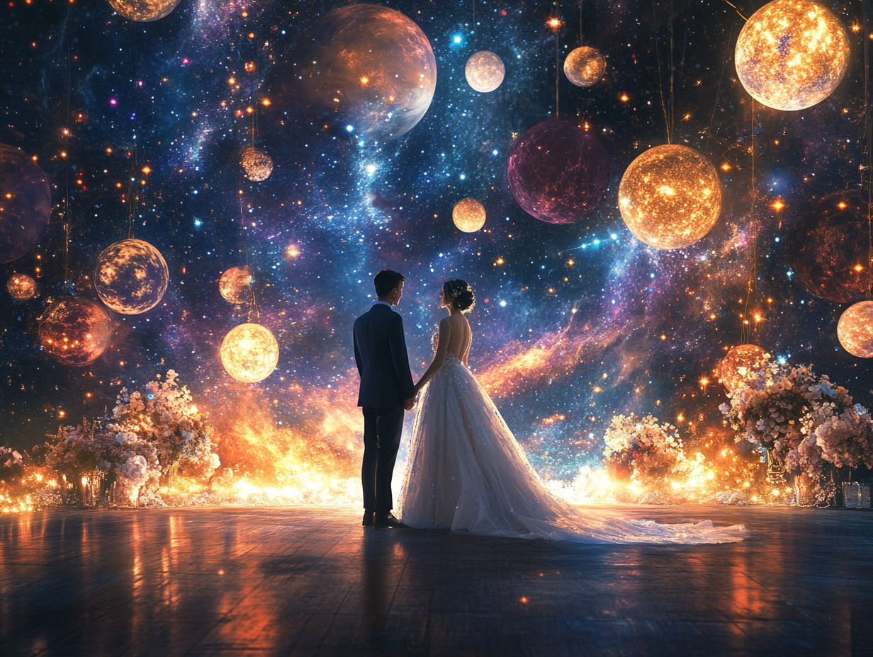 Космическая свадьба: как создать романтику среди звезд и удивить гостей