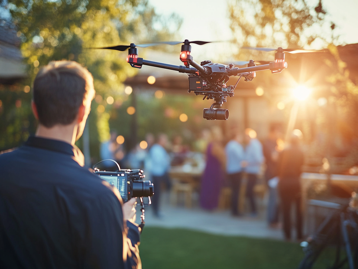 Как выбрать идеального видеографа с дроновыми съемками для вашего мероприятия?
