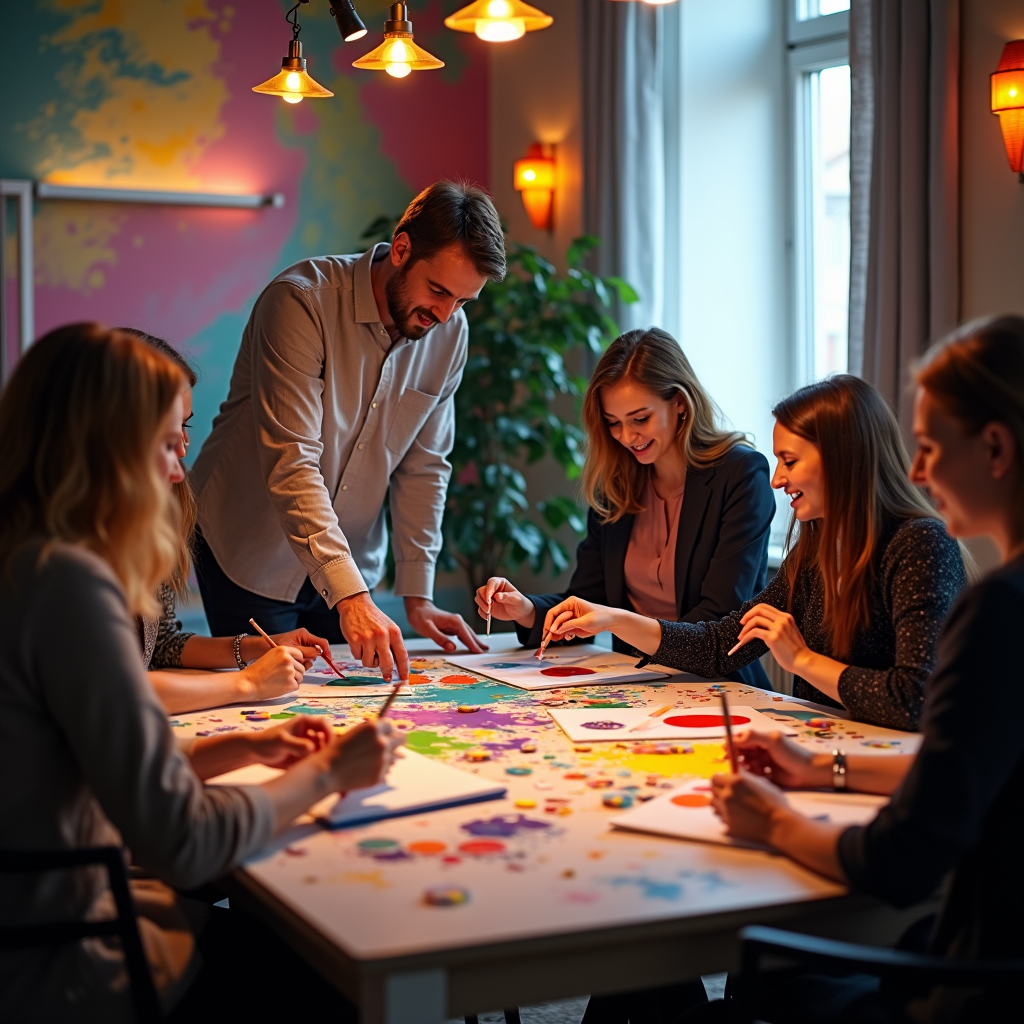 Корпоративный арт-мастер-класс в нижнем новгороде: как превратить скучное событие в творческий взрыв!