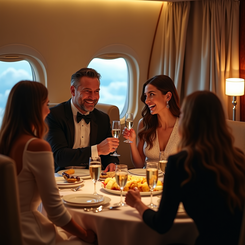 Юбилей компании в небе: как организовать незабываемый праздник на борту самолета