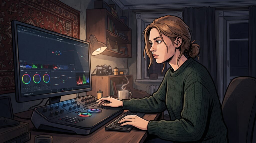Авторская обработка видео в DaVinci Resolve: как новичку перестать красть чужой стиль и найти свой