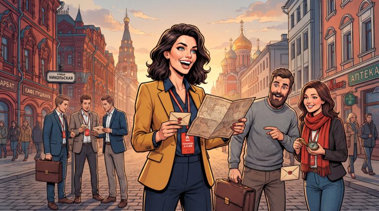 Корпоративный городской квест «Сокровища нации» в Москве: тимбилдинг, который сплачивает команду за 2-3 часа
