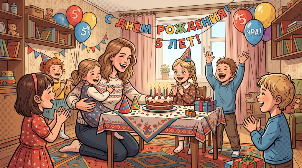 День рождения ребёнка 5 лет дома: готовый сценарий, игры и бюджет праздника